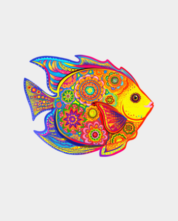 2d colorful fish shape
